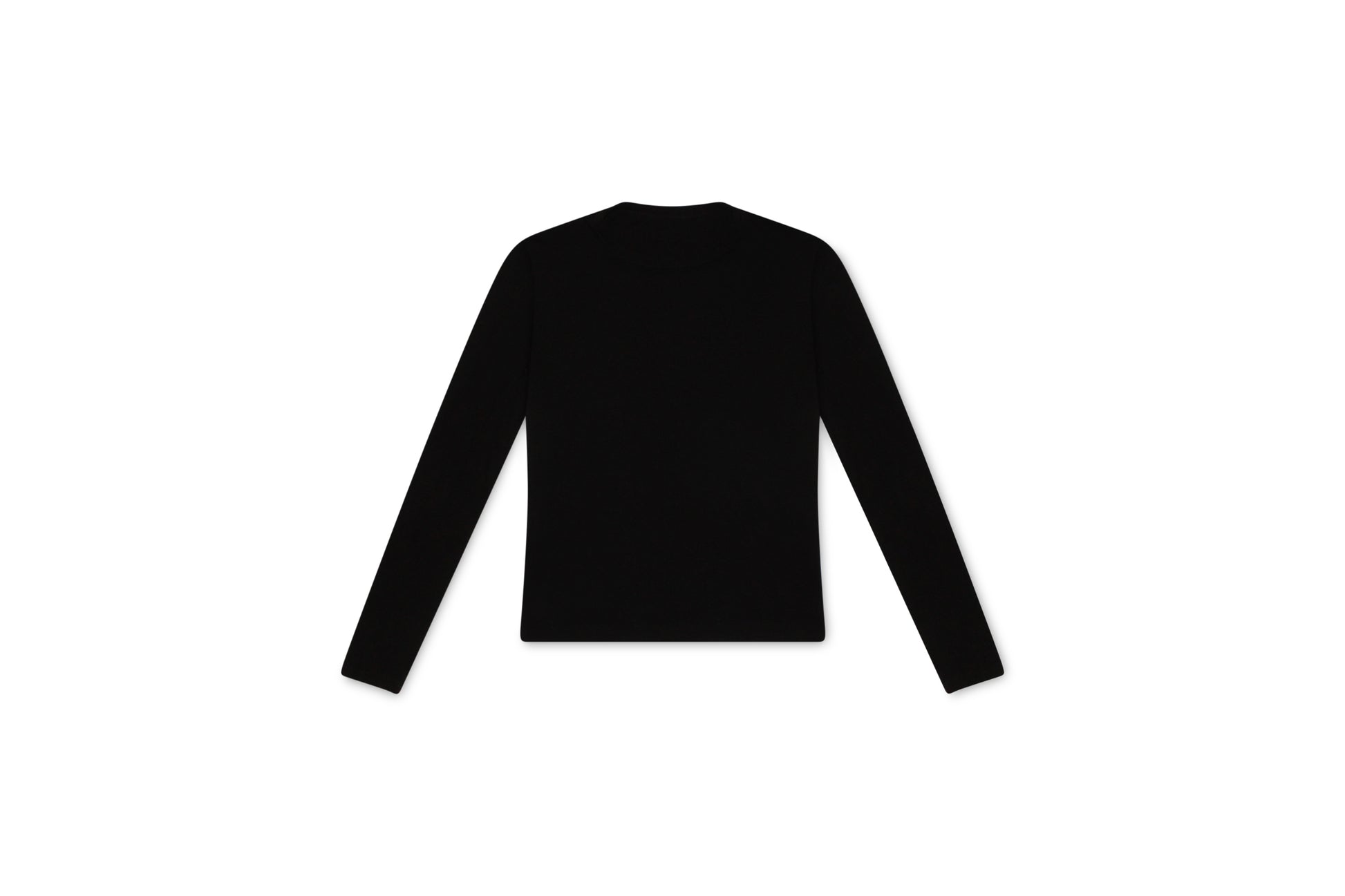 tall black long sleeve, tall essential crew, tall women’s basics, black crewneck tall fit