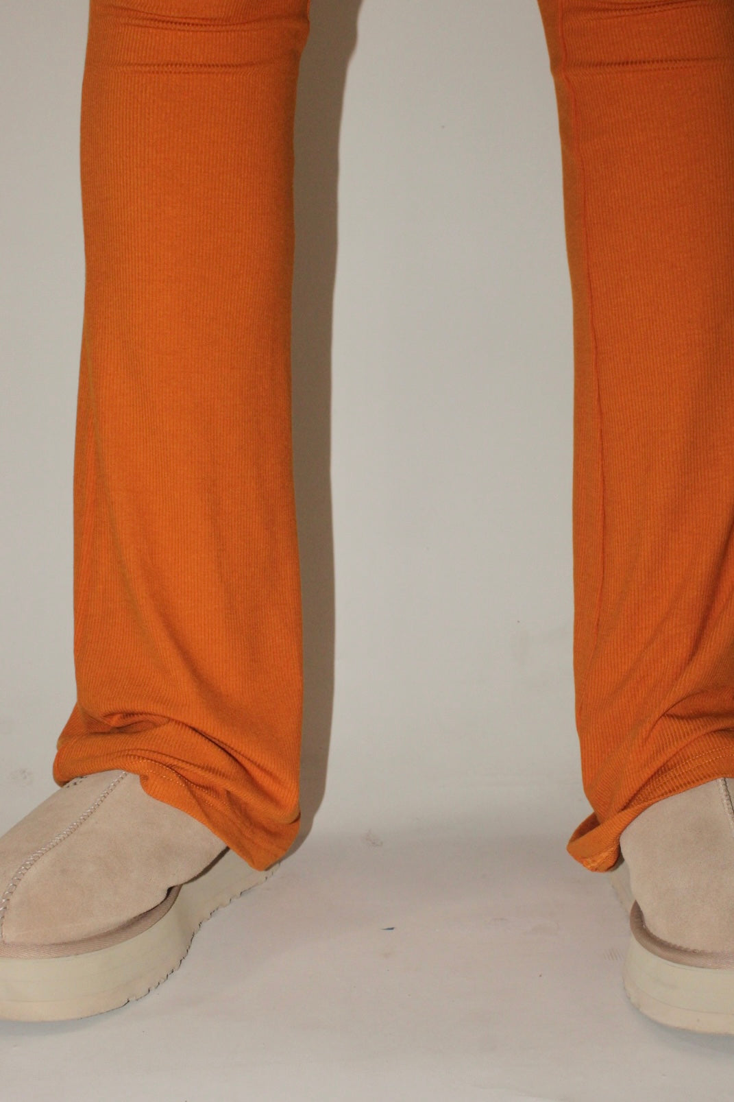 Orange Fold-Over Pants – Tall Fit