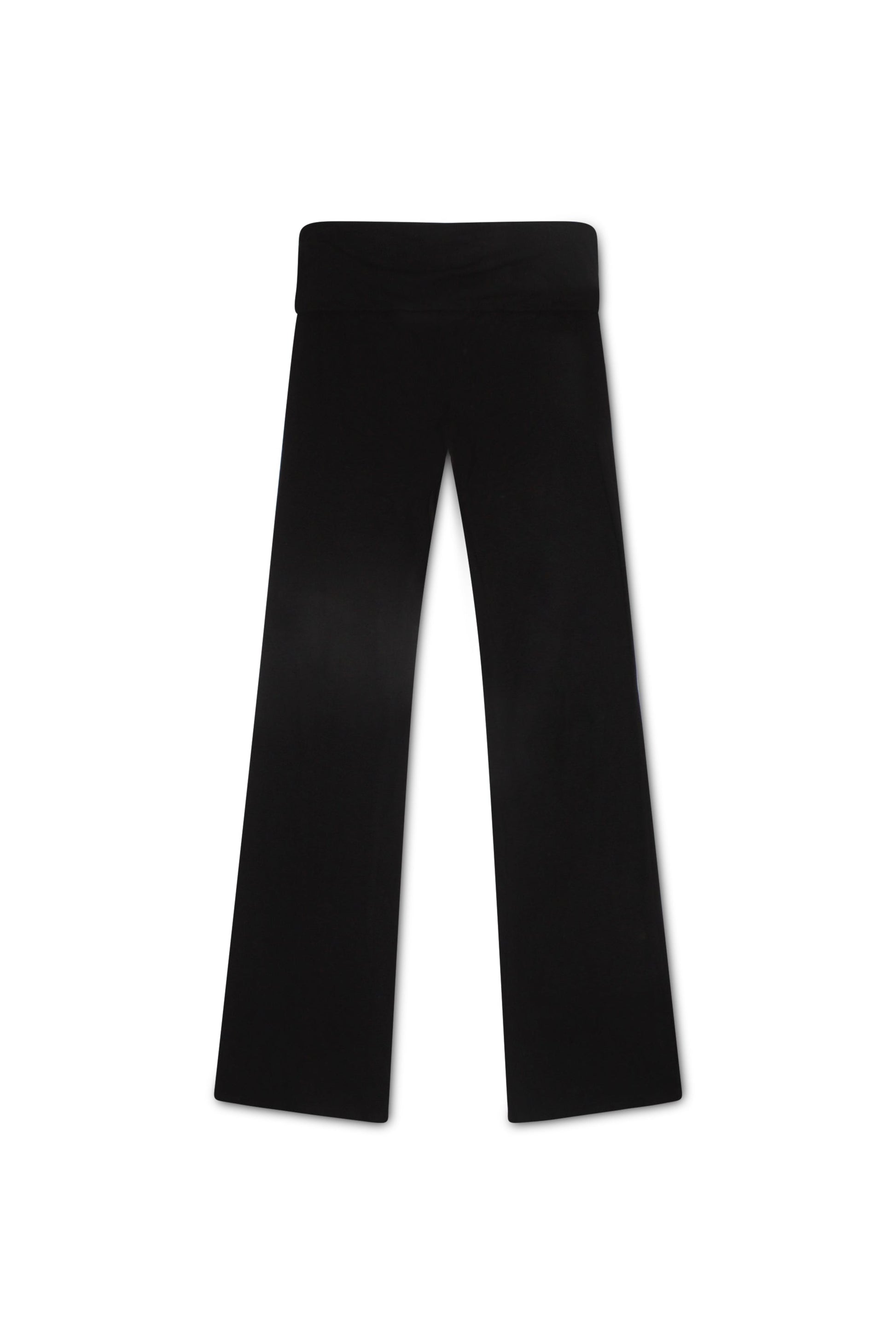 Black Fold-Over Pants – Tall Fit
