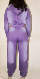 Purple Varsity Joggers
