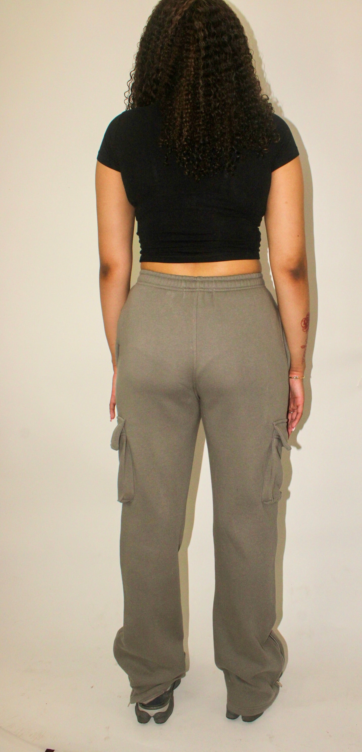 Steel Mist Cargo Sweatpants