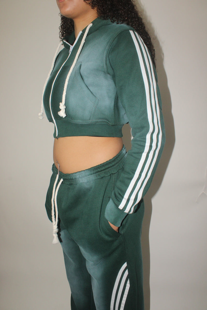 Forest Green Varsity Joggers