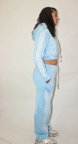 Sky Blue Varsity Joggers