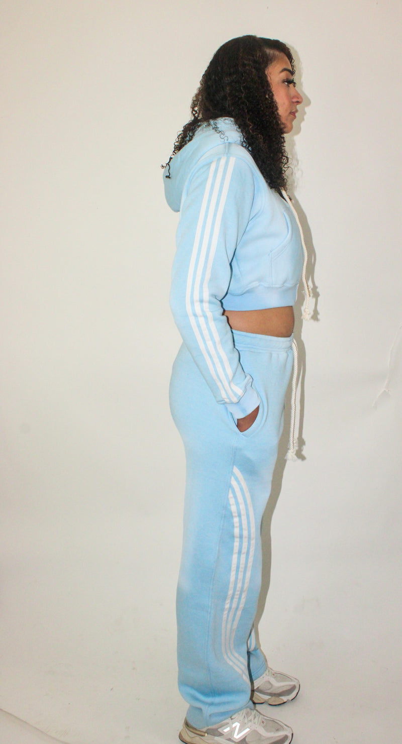 Sky Blue Varsity Joggers