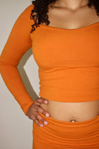 Golden Glow Crop Top