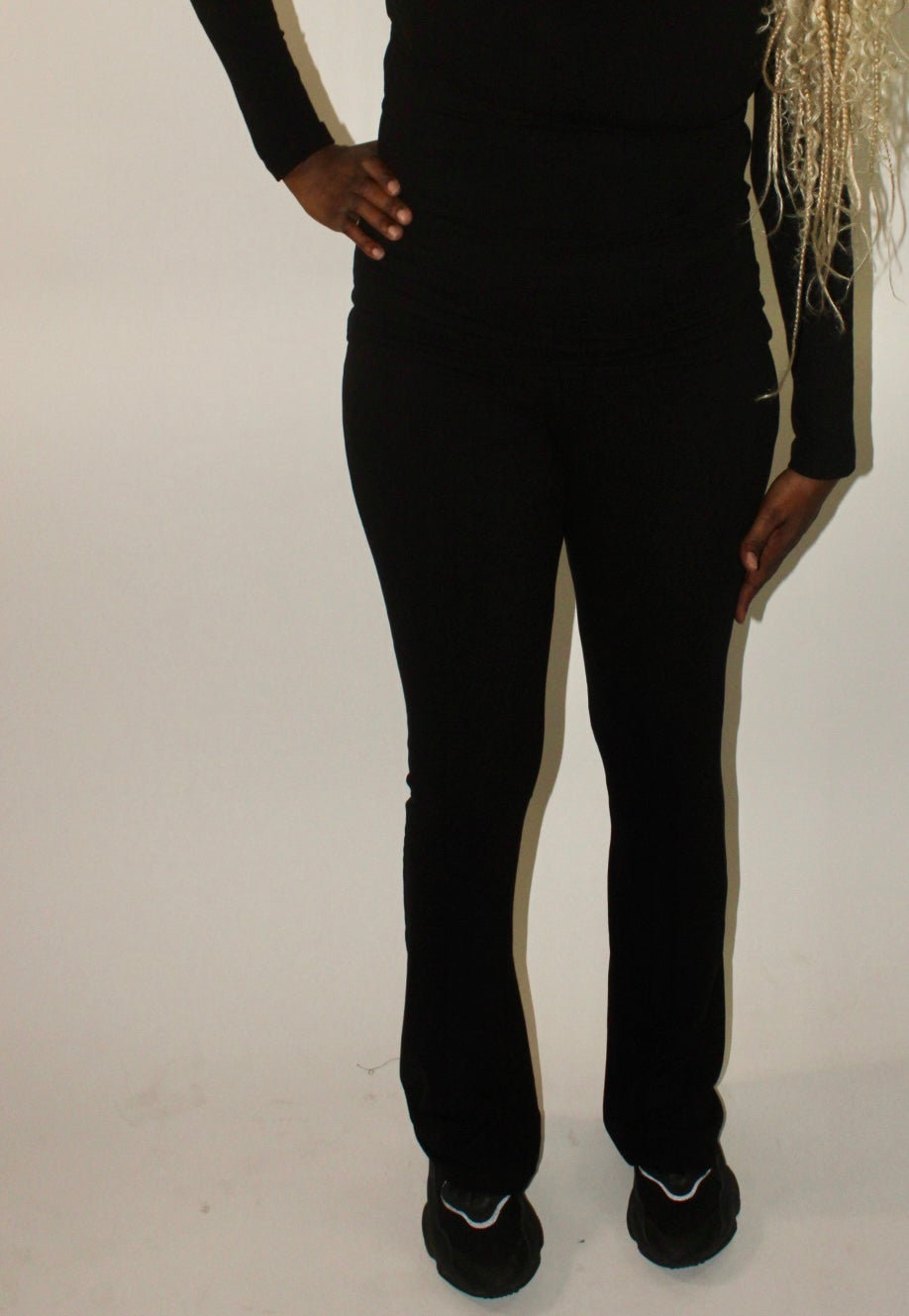 Tall Black Flared Leggings