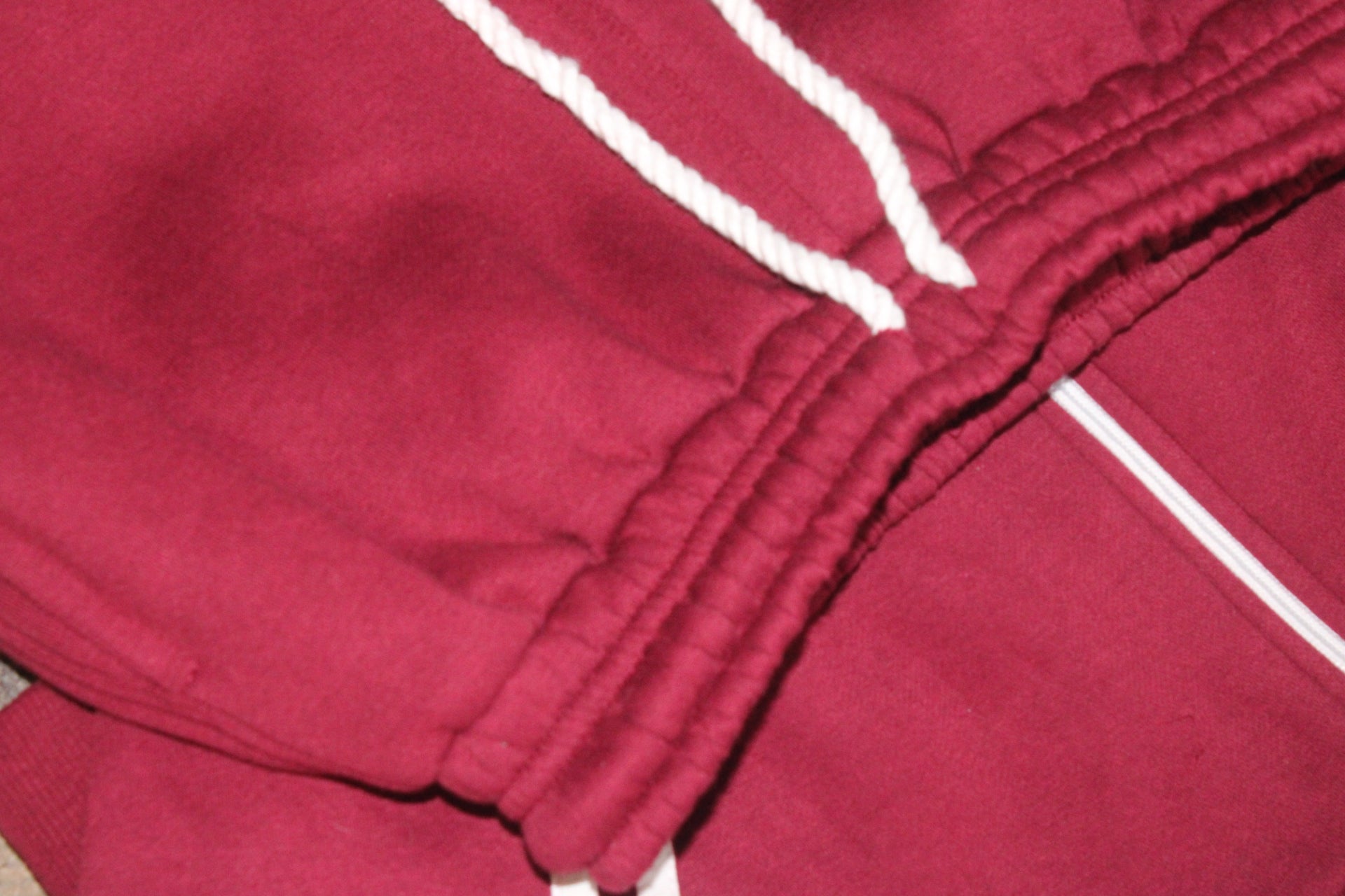 Burgundy Varsity Joggers