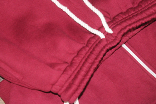 Burgundy Varsity Joggers