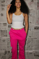 Pretty Pink Power Cargo Pants