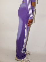 Purple Varsity Joggers