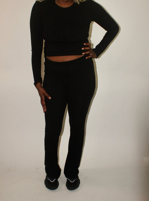 Obsidian Fold-Over Pant