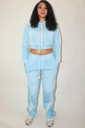 Sky Blue Varsity Joggers