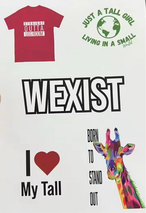 Tall Girl Sticker Sheet