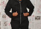 Black Tall Size Hoodie