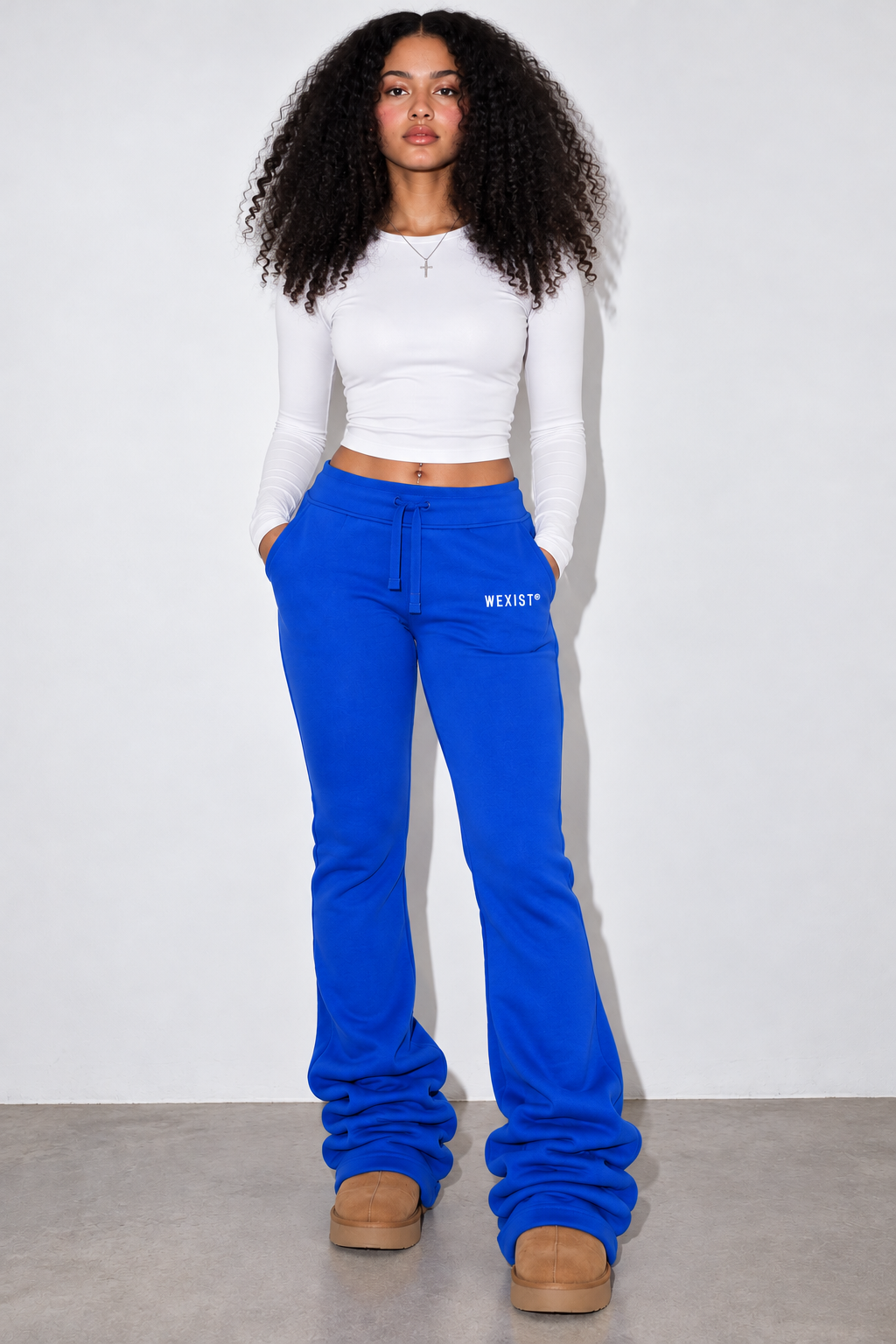 Tall Girl Flared Stacked  Joggers