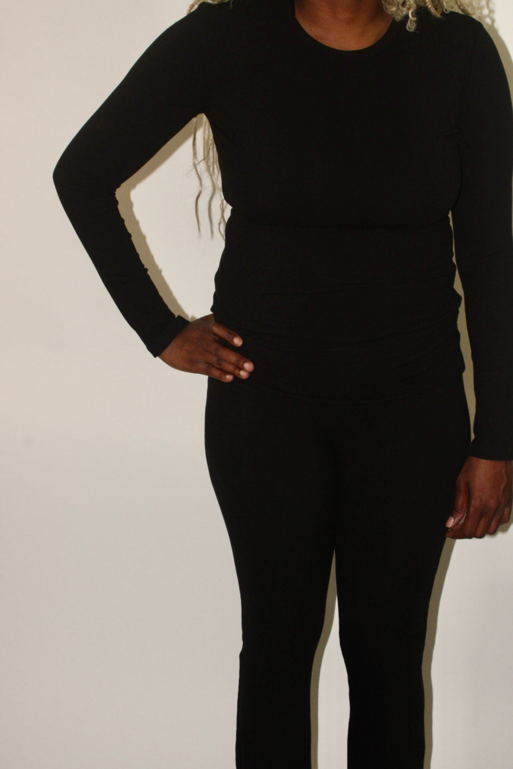 Obsidian Ribbed Long Sleeve