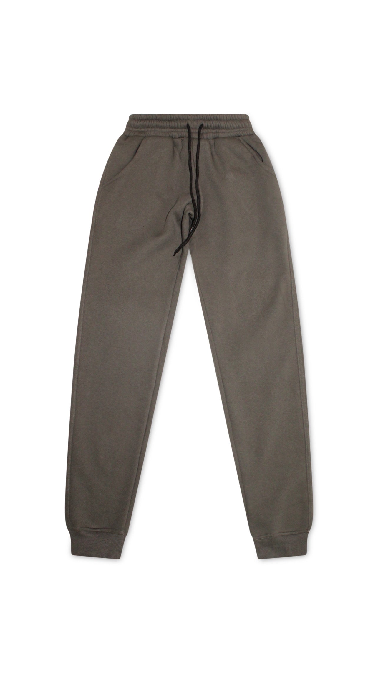 Smoke Gray Cargo Joggers (Scrunch Waist)