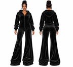 After Hours Velour Flow Trouser — Midnight