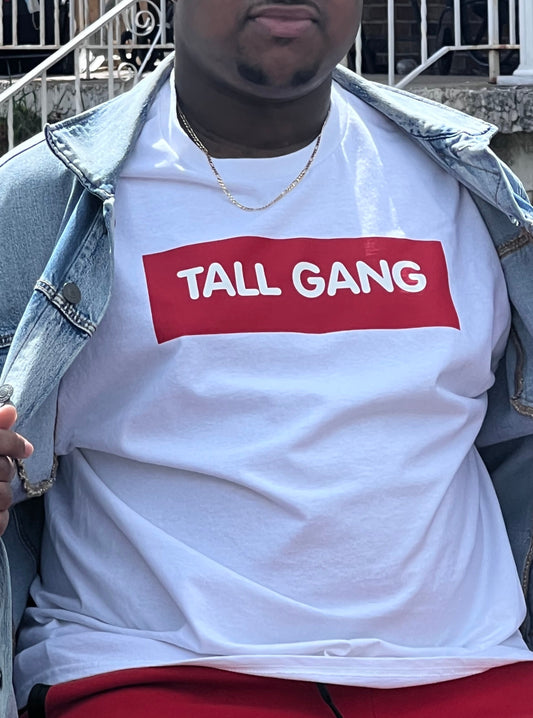 Tall Gang tall humour unisex t-shirt inspired by Supreme