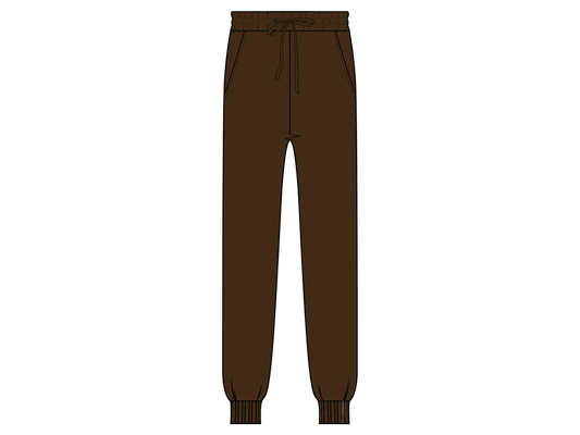 Tall Unisex Dark Brown Sweatpants