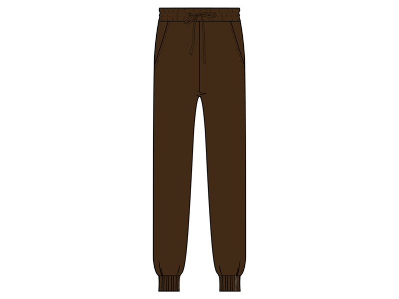 Tall Unisex Dark Brown Sweatpants
