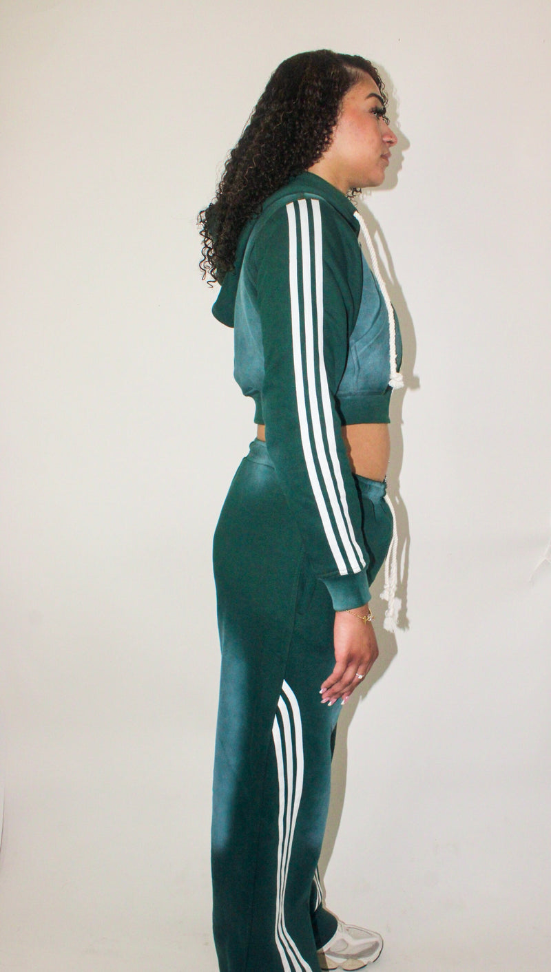 Forest Green Varsity Joggers