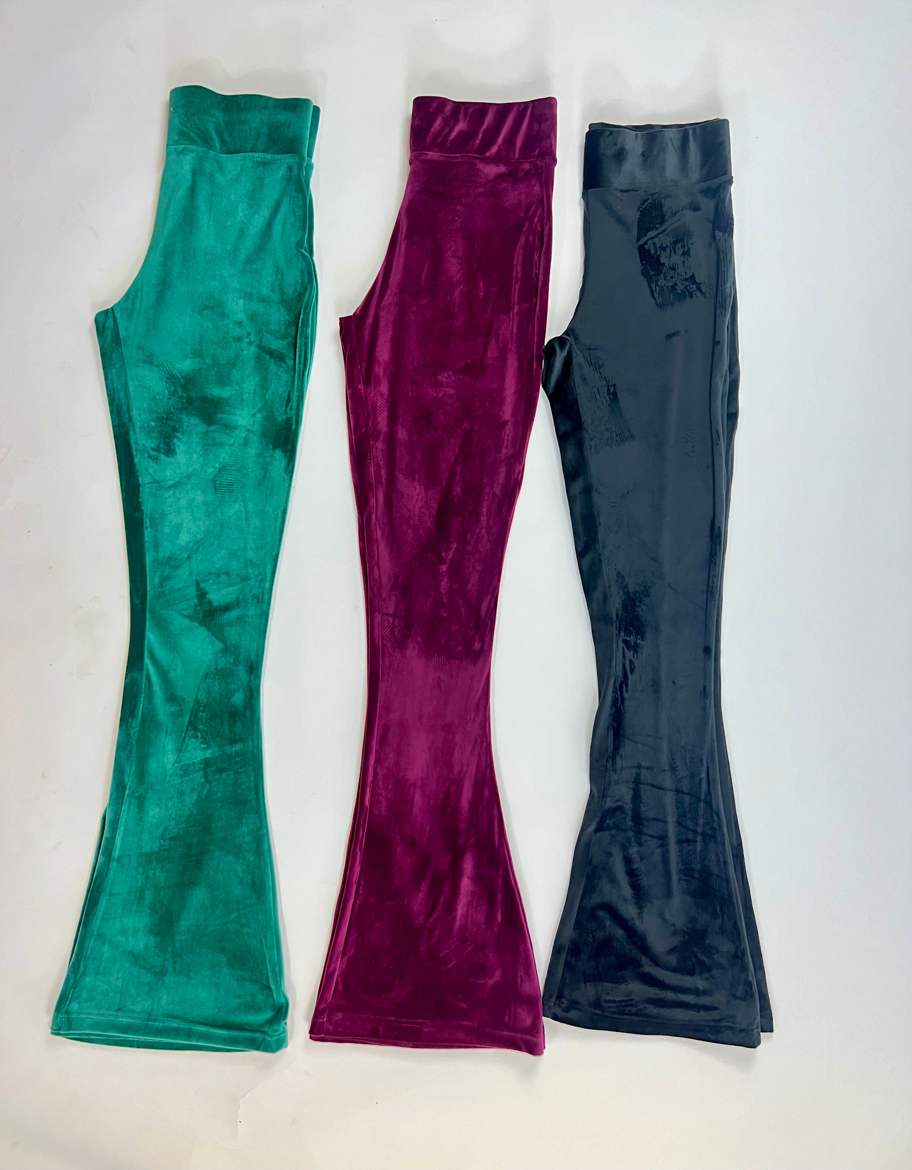Tall Disco Flared Velour Pants