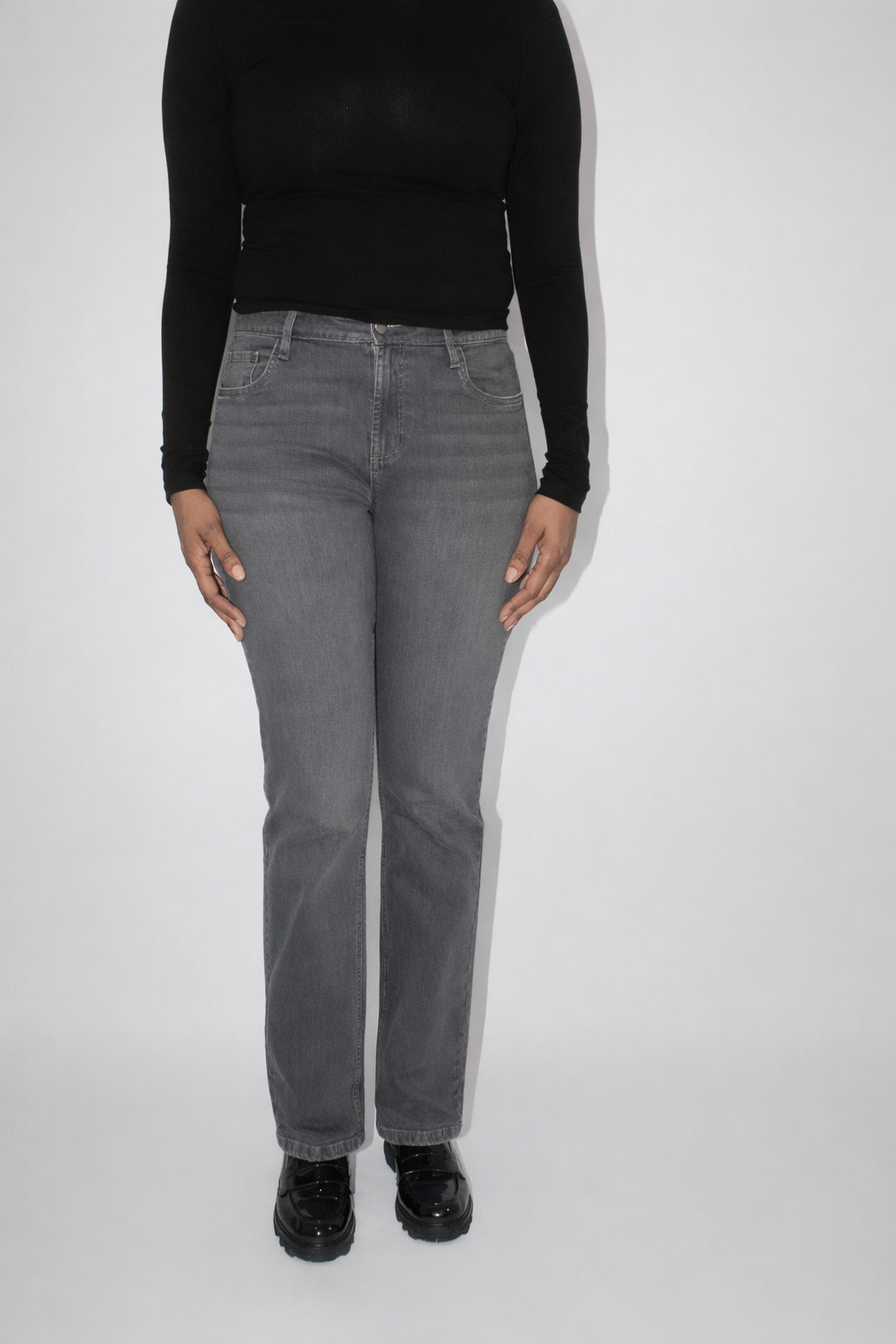 The Core Tall Straight Jean — Slate Gray