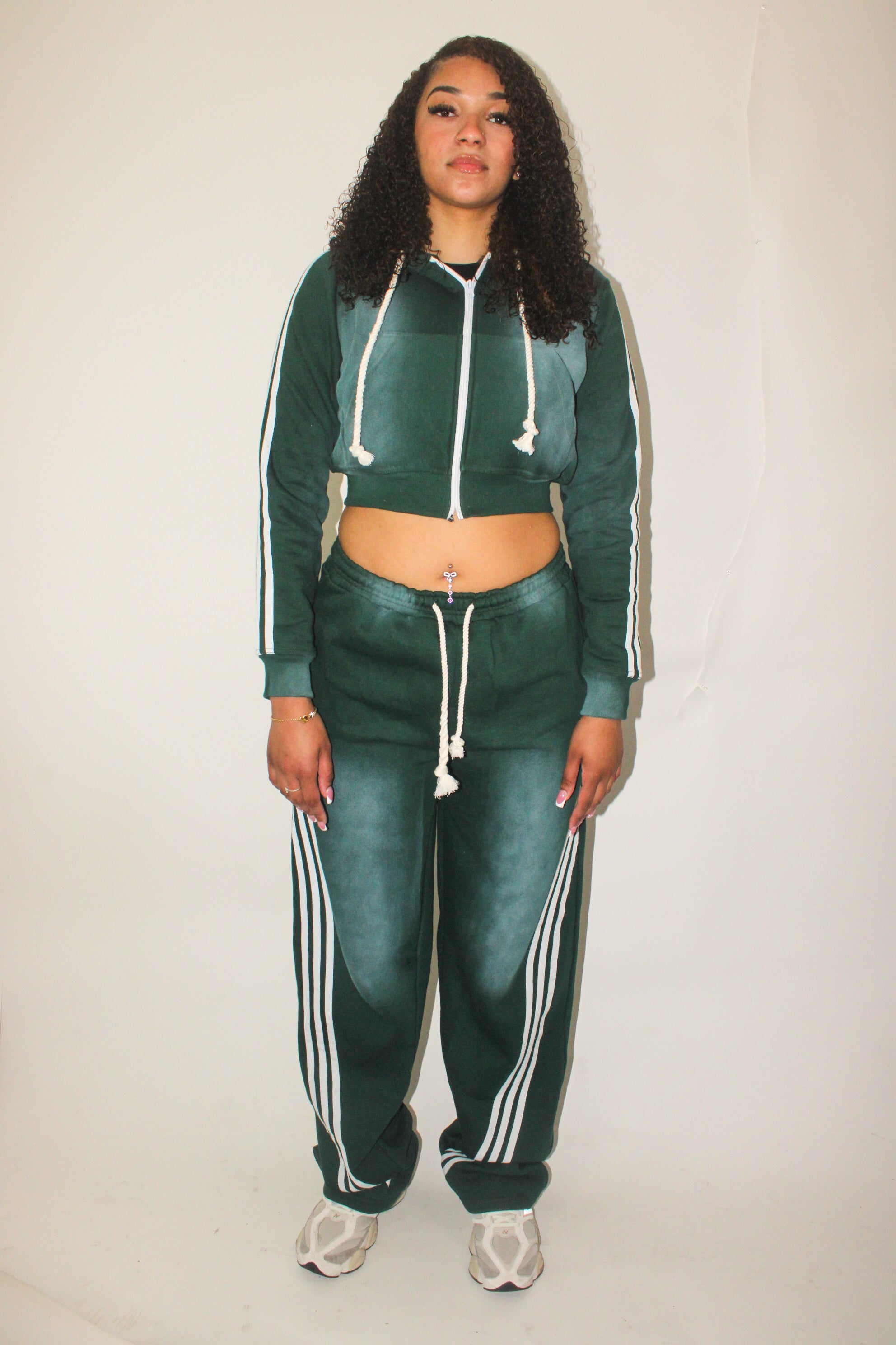Forest Green Varsity Joggers