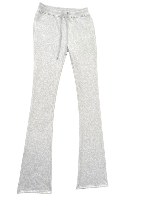 Gray tall stack flared sweatpants for tall girls sizes small to 2X with a 42 inch inseam by WEXIST￼