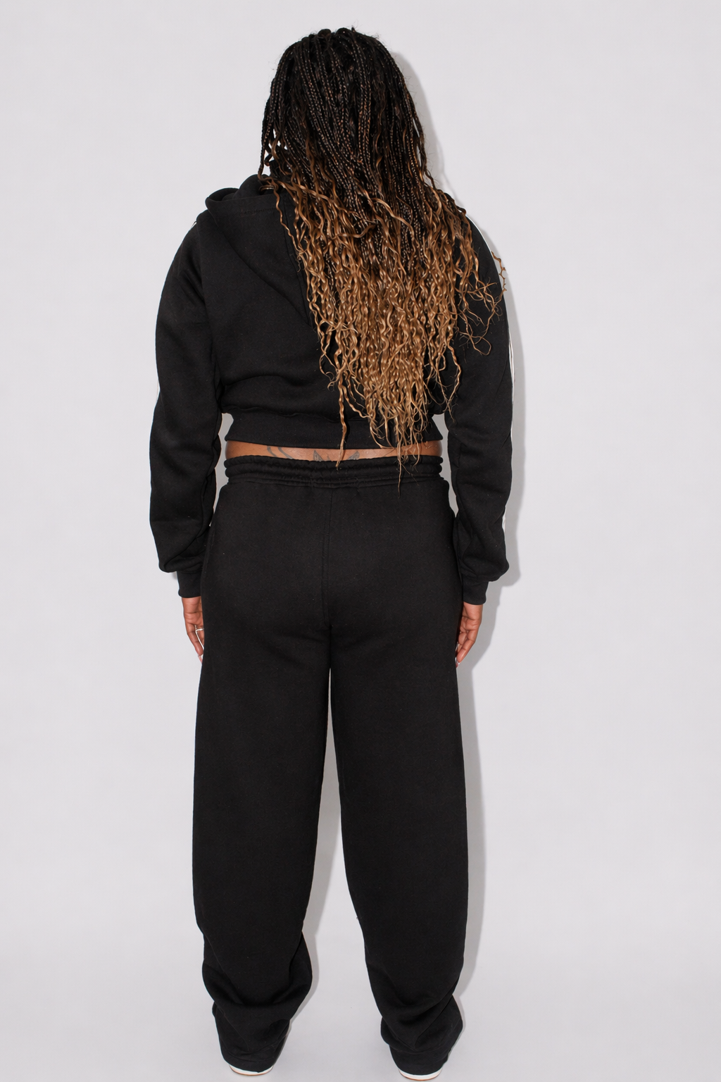 Black Varsity Joggers