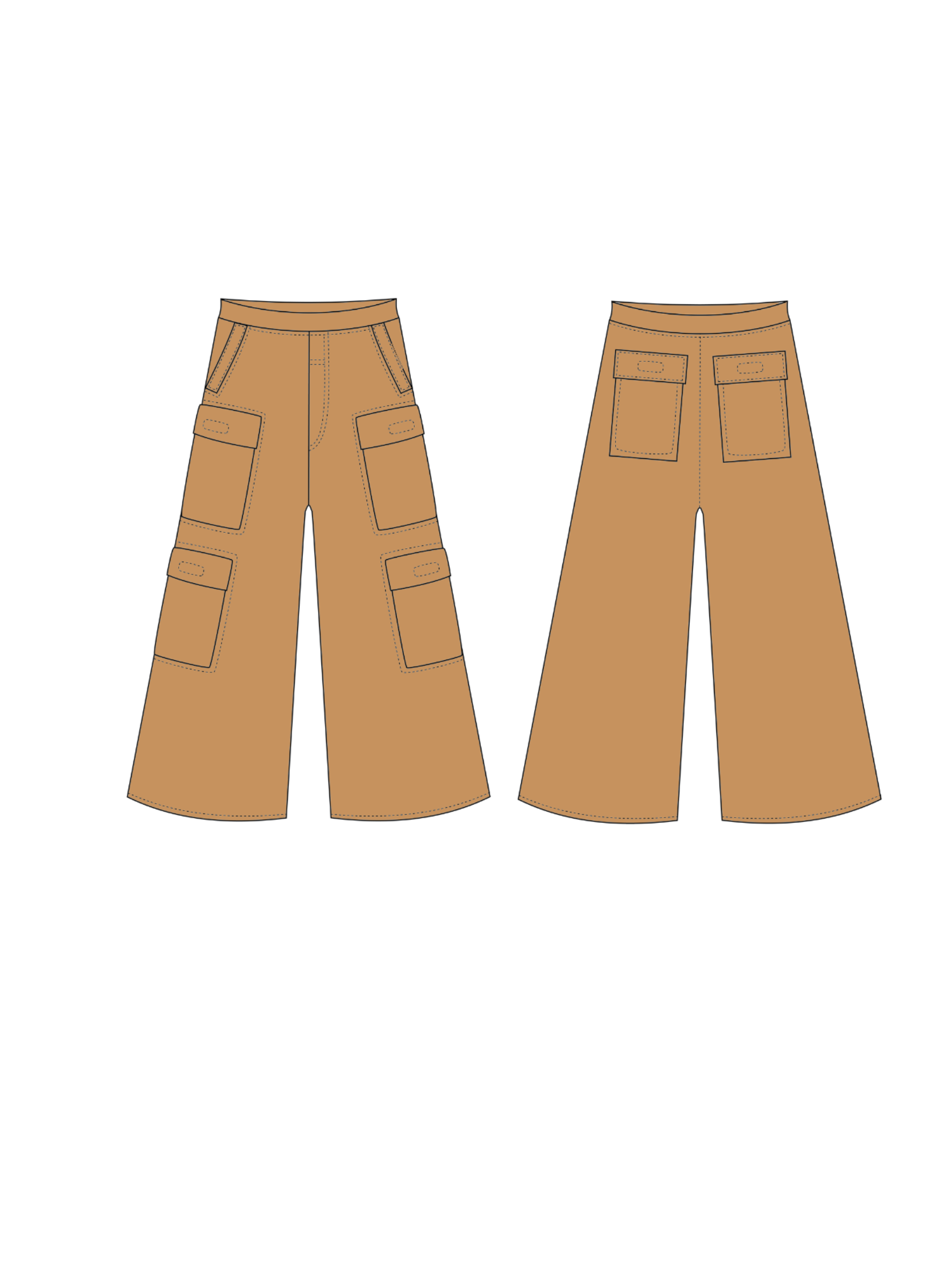 Khaki Cargo Pants – Tall Fit (Sept Drop)
