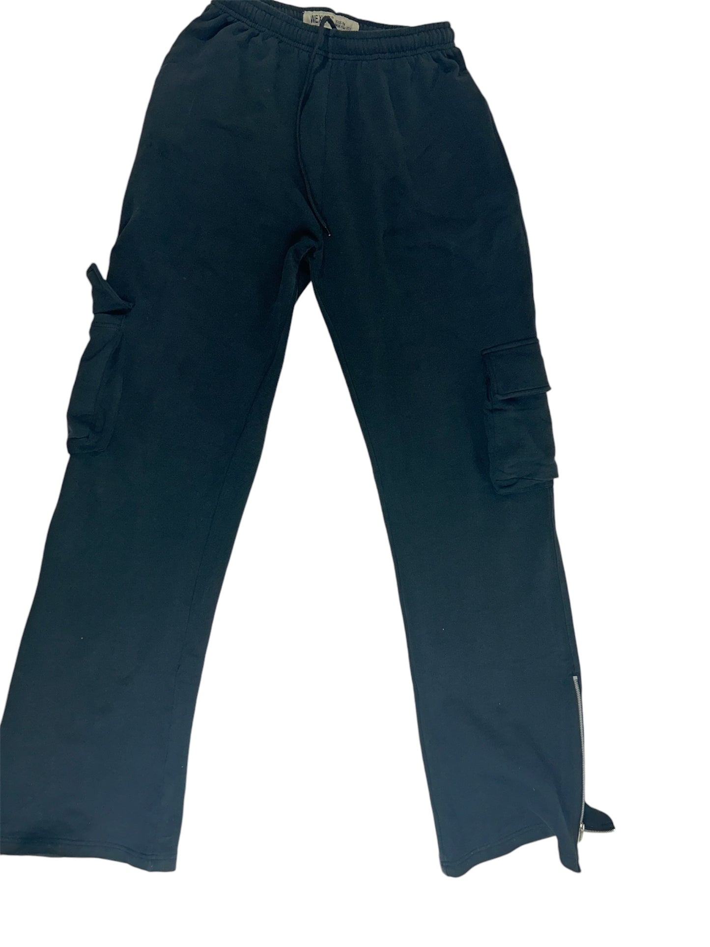 Front view of trendy cargo pants for tall women, showcasing deep back pockets and durable stitching