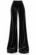 After Hours Velour Flow Trouser — Midnight