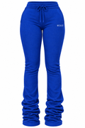 Tall Girl Flared Stacked Joggers - Royal Blue