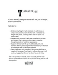 Tall Girl Pledge