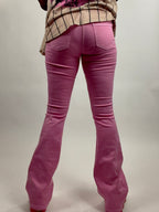 Hand Dyed Flared Distressed Jeans